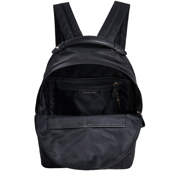 Michael Kors Kelsey Nylon Large Back Pack Bag- Black - Picture 4 of 11